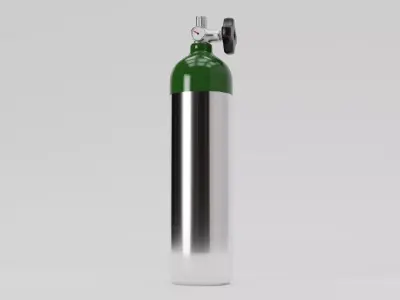 oxygen tank Free low-poly 3D model