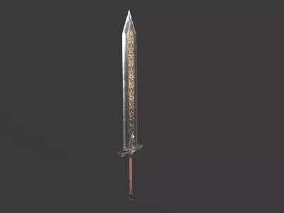 Great Sword  01 Low-poly 3D model