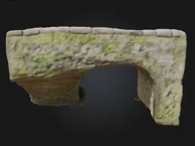 Stone Passageway Model  Gateway to Ancient Secrets 3D model