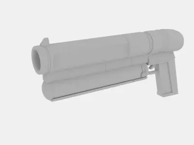 Gun Free Nbas Free low-poly 3D model