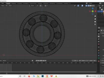 Ball Bearing 3d Model 3D model