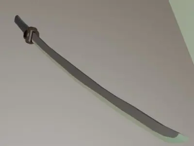 Samurai Sword Katana - Tachi Low-poly 3D model