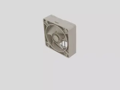 Industrial Machine Cooling Fan Housing for 3D print 3D model