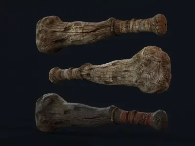 Cyclops Giant Club Low-poly 3D model