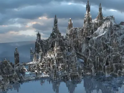 The Ice Queens Palace Kit bash  3D model