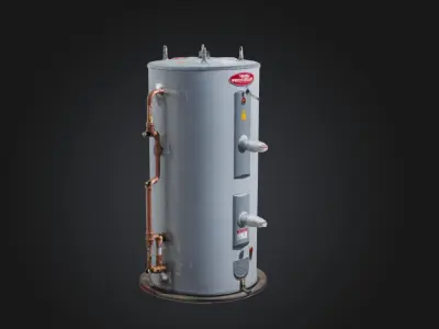 water heater Low-poly 3D model