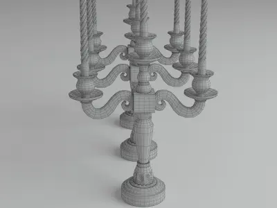 Classic candlestick 3D model