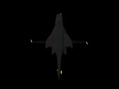 Spectre Combat Helicopter Low-poly 3D model