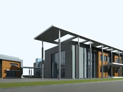 Office Building 3D model 40