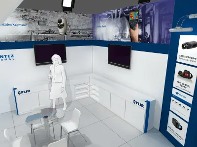 Exhibition Stand - ST0060 3D model