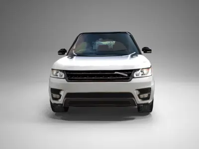 Luxury SUV Low poly  Low-poly 3D model