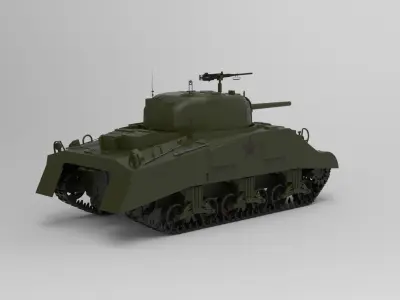 M4 Sherman Tank 3D model get