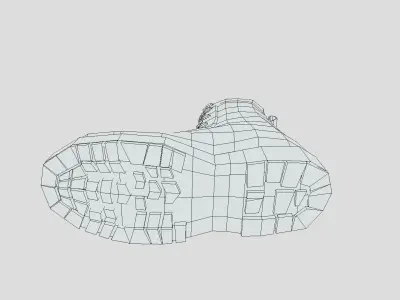 Air Force Boot Low-poly 3D model