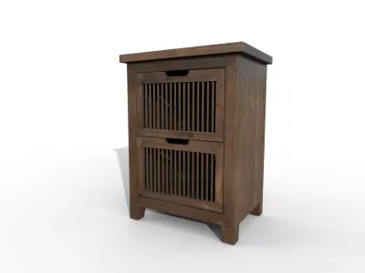 Wooden Cabinet 3D model order