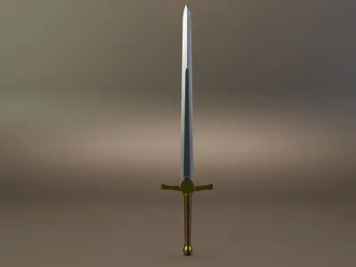 Sword Low-poly 3D model Low-poly 3D model