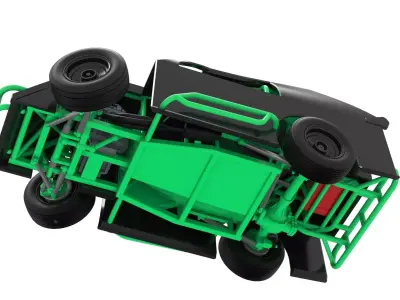 Mod Lite Race car while turning Scale 1 to 25 3D print model