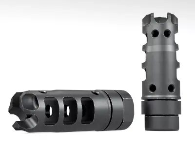 LANTAC Dragon Muzzle Brake Low-poly 3D model