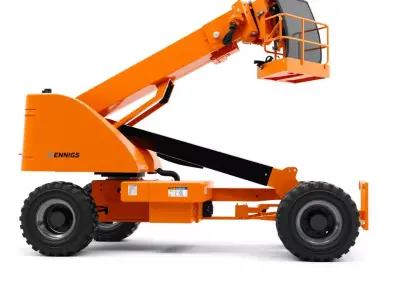 Orange Boom Lift model pack Low-poly 3D model