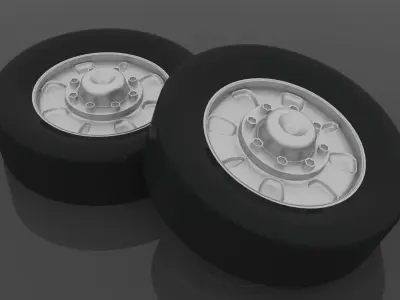 Wheel with vray materials Free 3D model