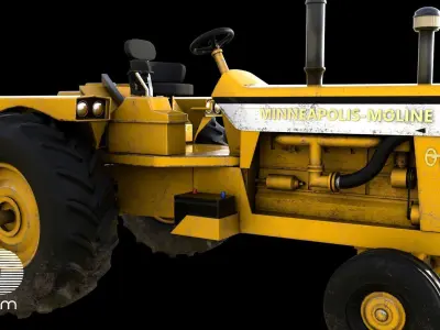 Minneapolis moline Vista G1000 Low-poly 3D model