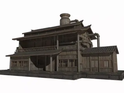 Asian Ancient Architecture Workshop 3D model