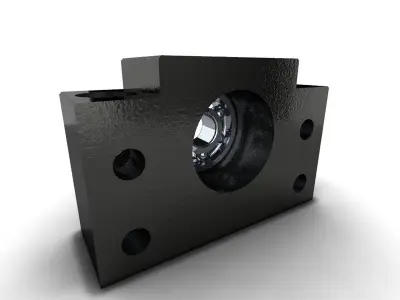 The bearing housings of the BF10 3D model