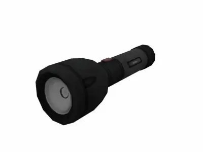 Torch light low poly Low-poly 3D model