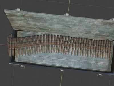 armor box Low-poly 3D model