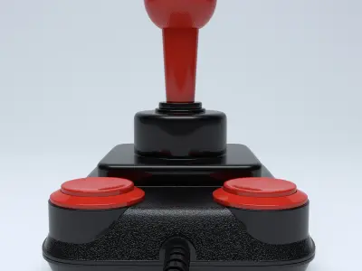 Retro Joystick Competition Pro 5000 3D model