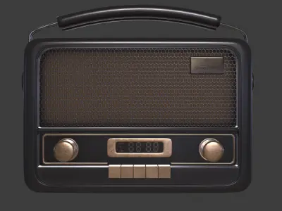 radio 3D model purchase