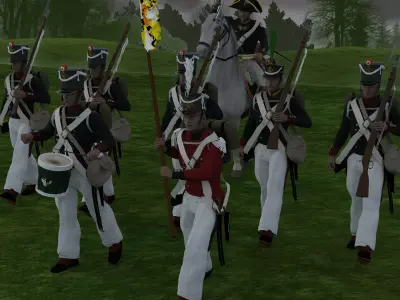 New Napoleonic Russian Line Infantry 2026 3D model