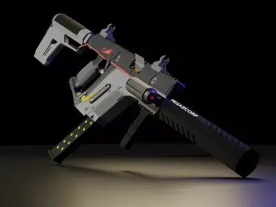 Vector 45  Low-poly 3D model