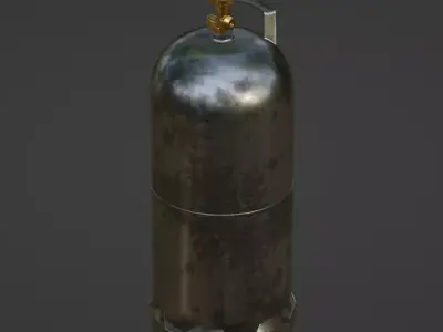 Gas Bottle 3D Model Free 3D model