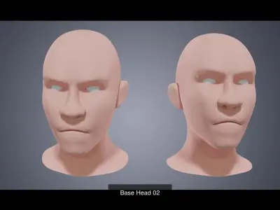 10 BASE HELMETS 3D Model Pack