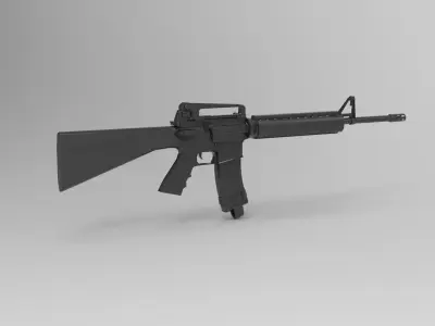 M16 rifle 3D model shop