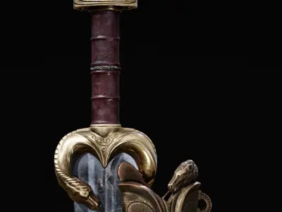 Lord of the Rings - Eomer Sword Low-poly 3D model