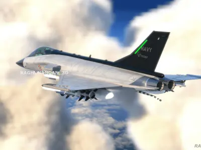Fighter jet concept  Free 3D model