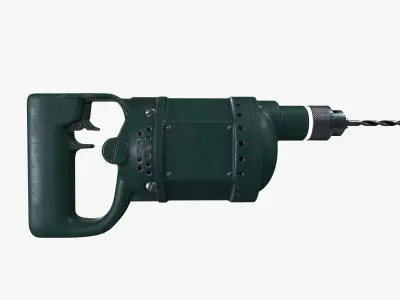 Old Drill machine 3D model