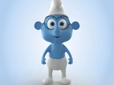 Brainy Smurf 3D model