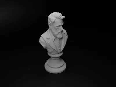 Bow Master Bust Chess 3D print model buy