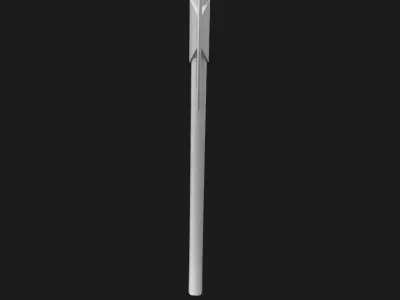 One handed axe Free low-poly 3D model