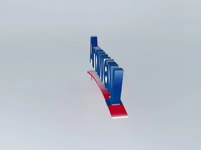 Logo de Amway. Free 3D model