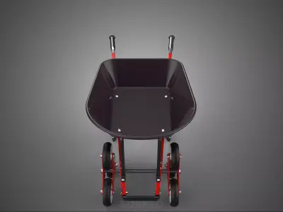 SIX WHEELS 6 STAIR CLIMBING WHEELBARROW BARROW CART TROLLEY LIFT 3D model