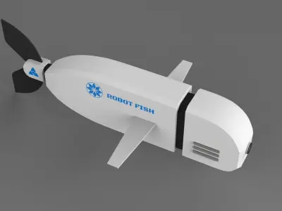Robot Fish Free 3D model