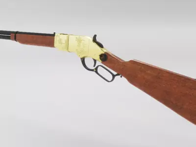 Winchester 1866 Low-poly 3D model purchase