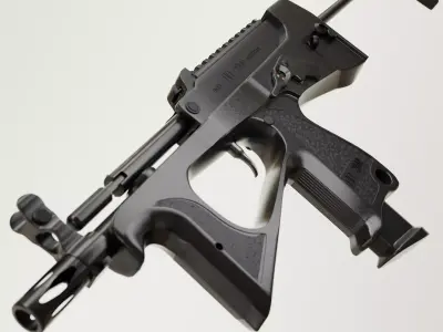 High Quality PP-2000 Submachine Gun 3D Model  Low-poly 3D model