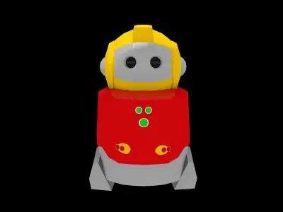 Papero NEC Robot Low-poly 3D model