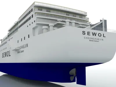 MV Sewol 3D model