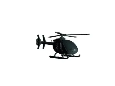Detailed Military Helicopter 3D Model 3D model