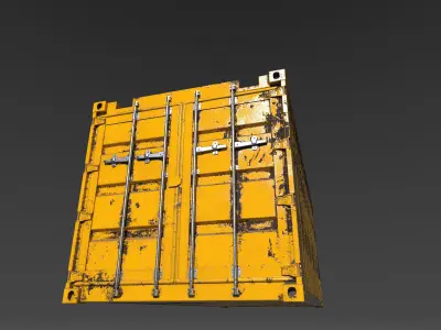 Container 3D model shipping Free low-poly 3D model